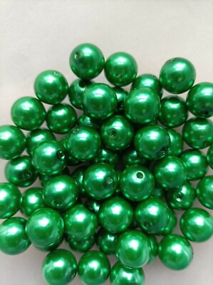 4 mm - 14 mm Kunstperlen Acryl Größe/Farben wählen Handwerk Schmuckherstellung
