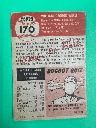 Tarjetas de béisbol Topps 1953 - completa tu conjunto - elige tu tarjeta - Imagen 85 de 123