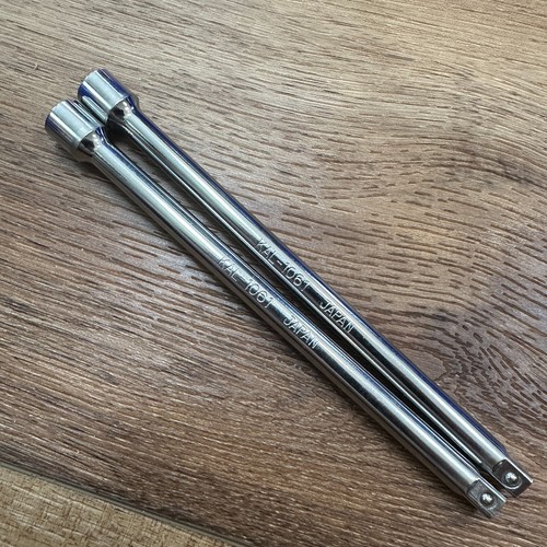 Lot of 2 KAL Tools Japan 1/4" Drive 6" Long Socket Extension Tool 1061 Polished
