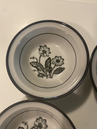 Noritake Alpine Flowers Alpine Avens 6.5” Cereal Bowls Set of 5 - Picture 4 of 12