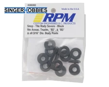 RPM 80302 3/16" Snap Tite Body Savers (Black) (5)