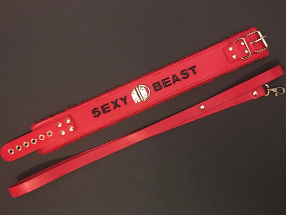 Бондаж воротник манжеты кляп повязка на глаза сексуальный фетиш одежда косплей Хэллоуин зверь - Изображение 3 из 4