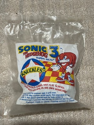 1993 McDonalds Sonic The Hedgehog 3 Knuckles New in Package 