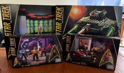 Mega Bloks Star Trek Collection Bundle: Kilngon D7, Transporter Room And More 