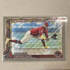 Topps Geraldo Perdomo Holiday Silver Glitter Arizona Diamondbacks 2025 H93