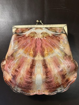 Patricia Nash Marasusa Frame Mini Leather Crossbody Seashell NWT Shell New