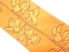 7656564: JAPANESE KIMONO JAPANESE NAGOYA OBI / WOVEN ARABESQUE