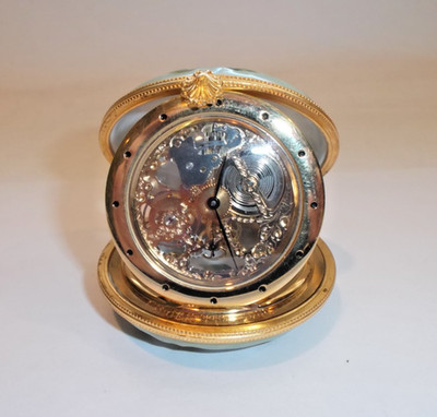 PEINT MAIN LIMOGES TRINKET - Timepiece Inspired by Monet at Giverny