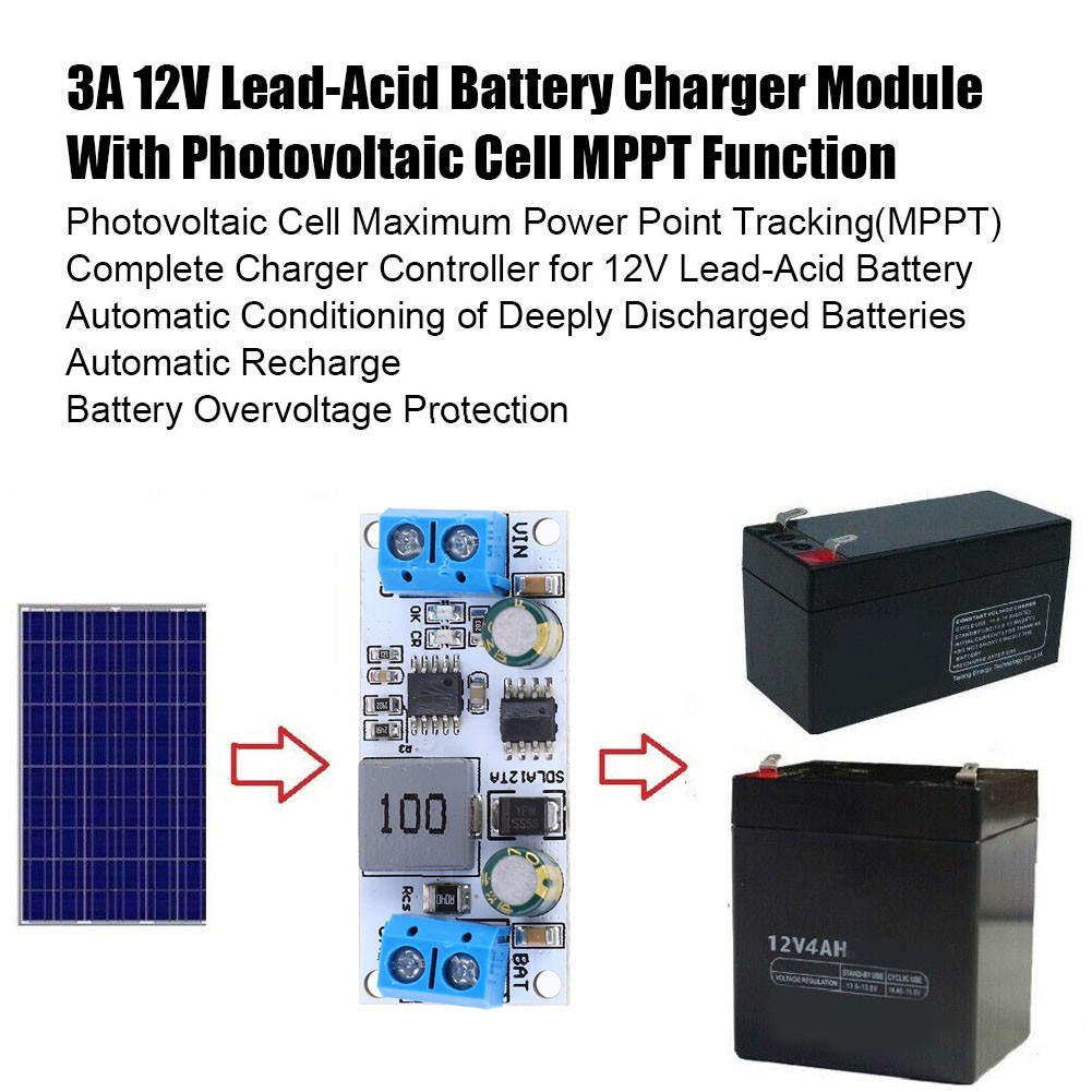 (with Terminal))SDLA12Ta SDLA12TB MPPT Solar Controller Charging Module Solar☜