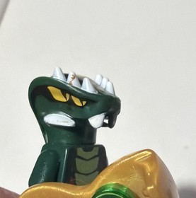 2012 Lego Ninjago 9450 Acidicus Minifigure With Gold Staff