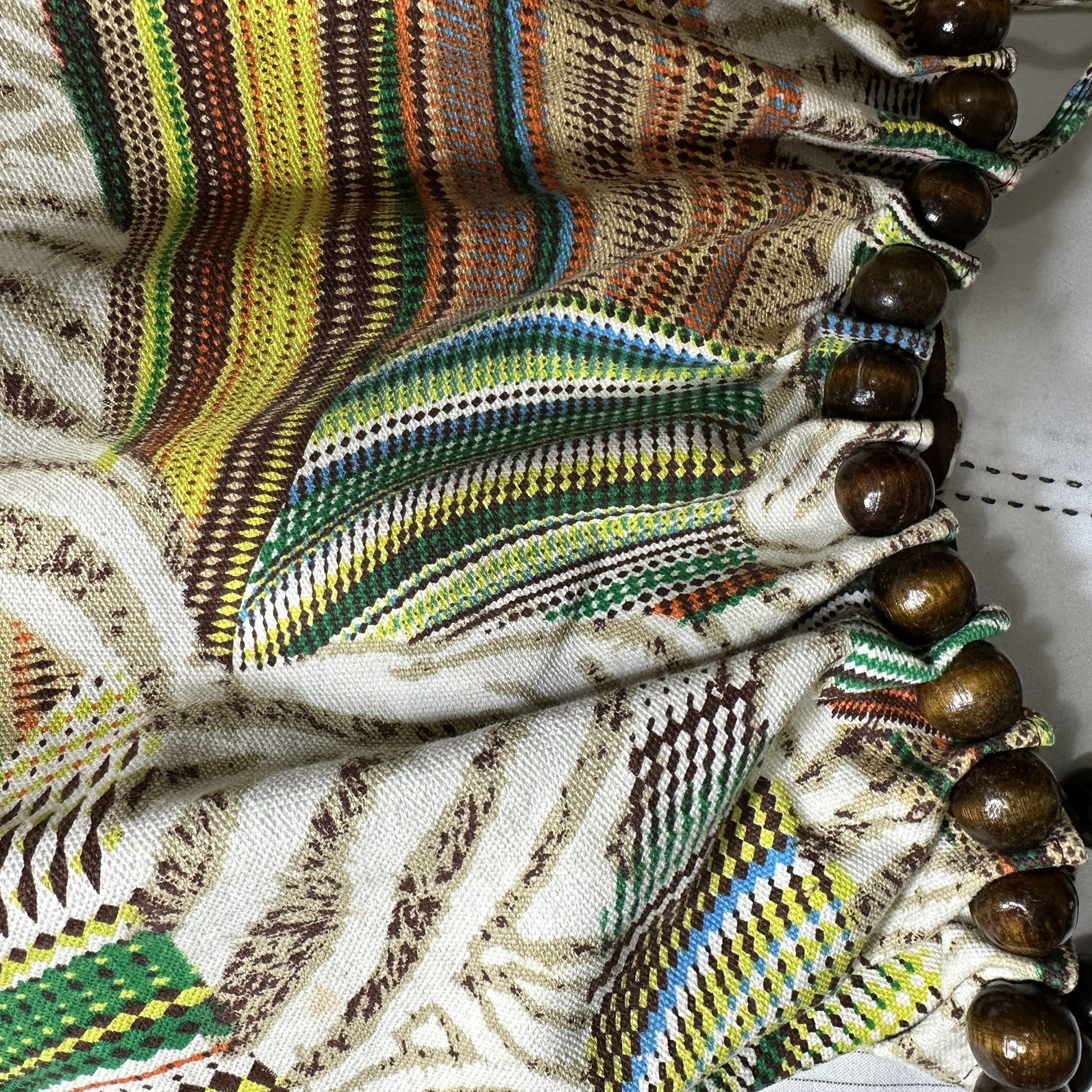 Large Patchwork Print Crochet/Knitting Craft Tote… - image 5