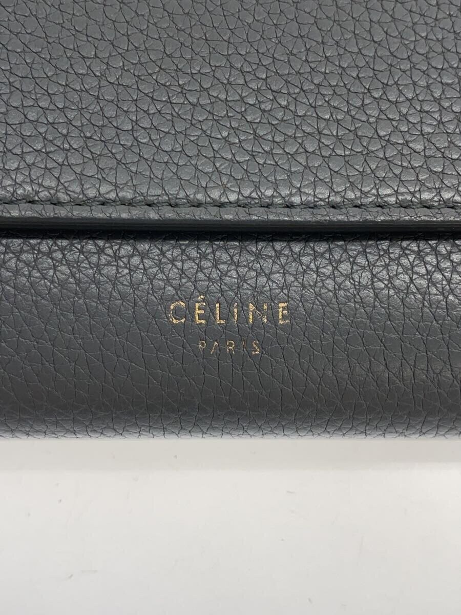 CELINE Large Flap Multi-Function Long Wallet - Gr… - image 3