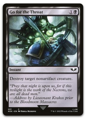 Go for the Throat #201 (NM) Warhammer 40,000 40K Magic MTG