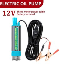12V DC Submersible Diesel Fuel Water Oil Transfer Electric Mini Refueling Pump