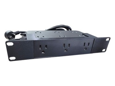 Blazin3D 10-inch Network Rack PDU Power Strip, 12 Outlets, 1U, Surge Protection
