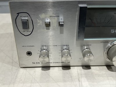 Sony ta-515 integrated stereo amplifier Amp German Import JAPAN 78