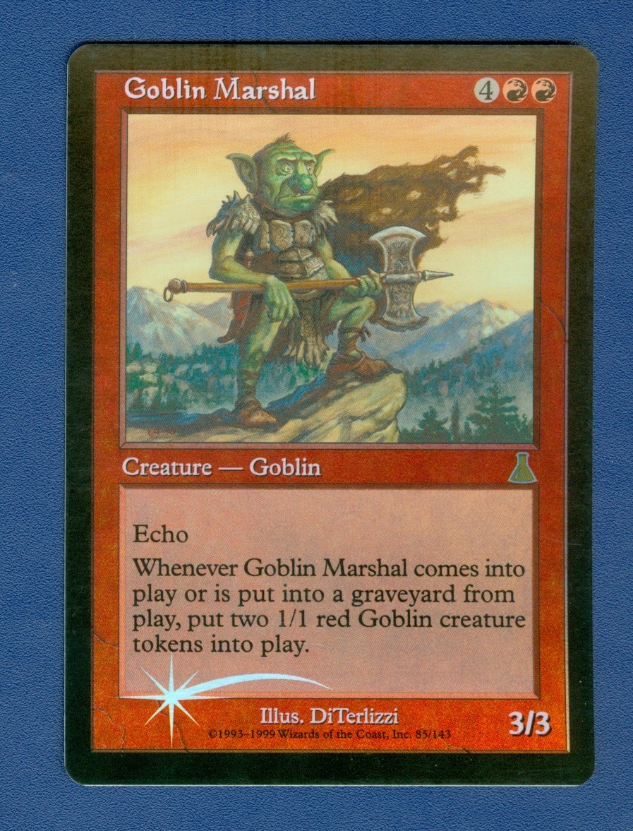 GOBLIN  MARSHAL  rare  Foil  1999 Urza's Destiny MTG  NM  unplayed