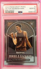 2023-24 Prizm Draft Picks Victor Wembanyama RC PSA 10 Gem Mint  Brilliance