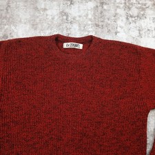 Le Tigre Sweater Mens Large Red Acrylic