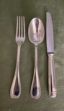 Christofle Malmaison Vorspeisenbesteck -Set Messer Gabel Löffel versilbert