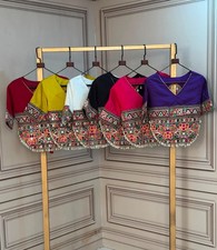 Saree Blouse Readymade Designer Sari Choli Indian Party Wear Bollywood NAVRATRI.