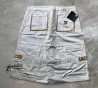 Marithé + François Girbaud Men's White Denim Cargo Shorts Logo Zip 13" Inseam — photo 2