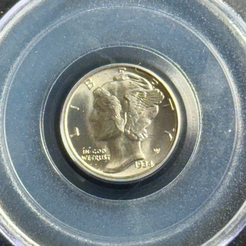 1934 P Mercury 10c PCGS MS65 Full Bands