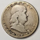 VINTAGE 1951-D Franklin Half Dollar #FR82
