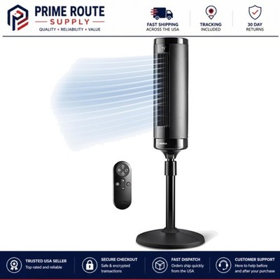 Elegant Elevation Tower Fan - 31 ft/s Airflow & 90° Oscillation - Remote Control