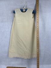 antique slip child wool embroidered winter lingerie original Victorian 1890s