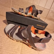 Merrell Women’s Leather Walking Sandals, Sandspur Rose Converts in Coral/Brown