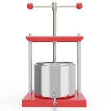 Cheese Tincture Herb Fruit Wine Manual Press - 1.6 Gal Stainless Steel Press ...