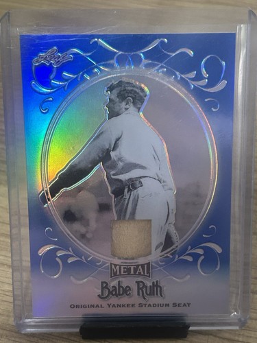 Babe Ruth—2019 Metal—Original Yankee Stadium Seat—AUTHENTIC—BLUE—SSP—/8—MINT/NM - Picture 3 of 24