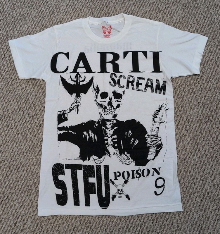 NWOT PLAY BOI CARTI Magnolia Tour Merchandise T-shirt. Small Rage Poison Scream