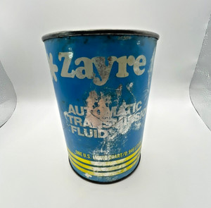 VTG Zayre Automatic Transmission Fluid 1 Liquid Quart Oil Can Dexron II-D Auto