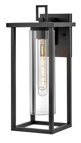 Lark 81424 Mateo 17" Tall Outdoor Wall Sconce - Black - Picture 1 of 9