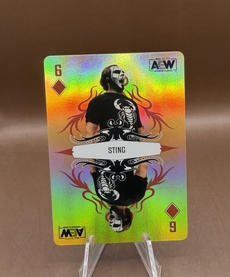 2023 Upper Deck AEW - Double or Nothing Playing Card Gold Sting Diamond Six