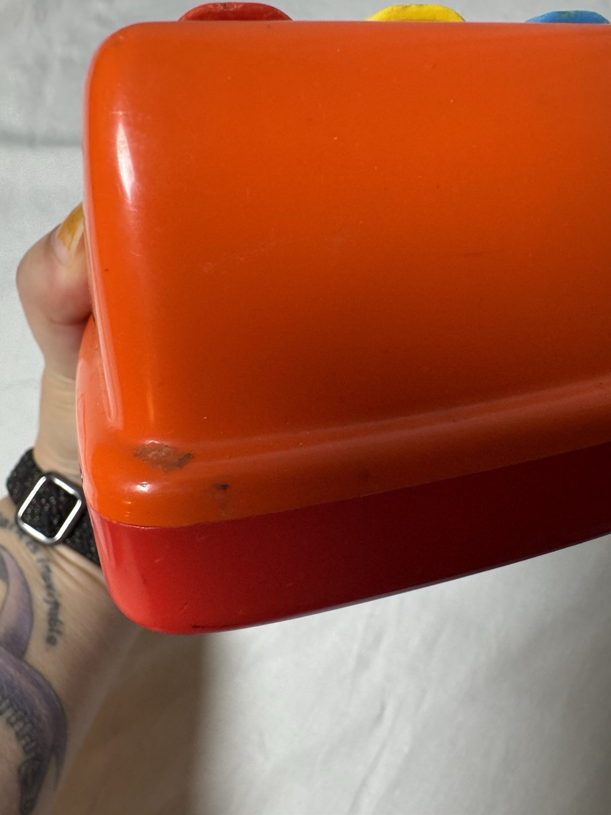 как выглядит Vintage 80s Tomy Ring A Dingy Orange Cash Register Nostalgia Retro - Works фото