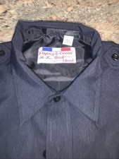 Mens Short Sleeve Navy XL 16.5 Flying Cross Uniform Shirt, NWT