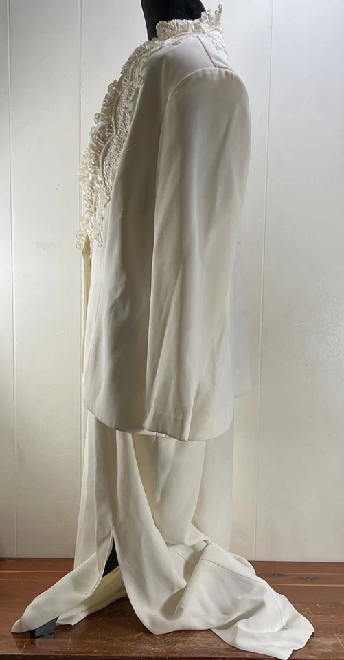 VINTAGE ❤️ Combo Blazer/Vestido Blanco Crema Karen Millen Talla 20 Foto 4 de 4