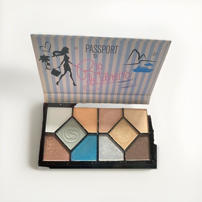 Coastal Scents Lidschattenpalette (PL-063) Passport to Rio deJaneiro 10 Farbtöne