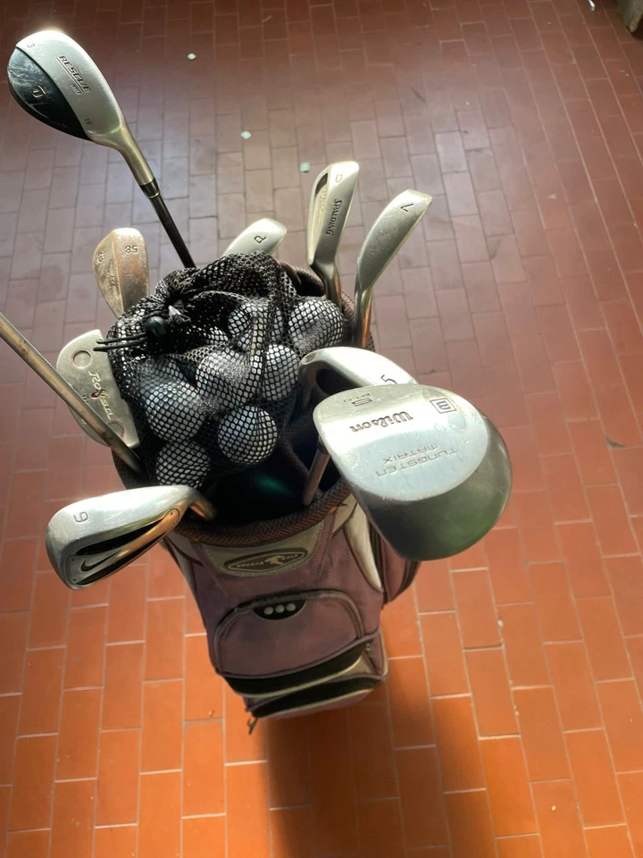 Set completo mazze da golf usate principianti con sacca, palline e accessori - Immagine 4 di 4