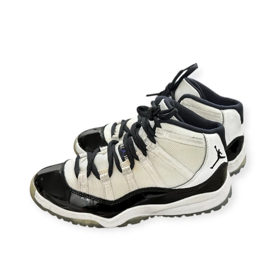 Zapatos Air Jordan 11 Retro Mid Concord niños talla 3Y charol 378038-100 Foto 2 de 4