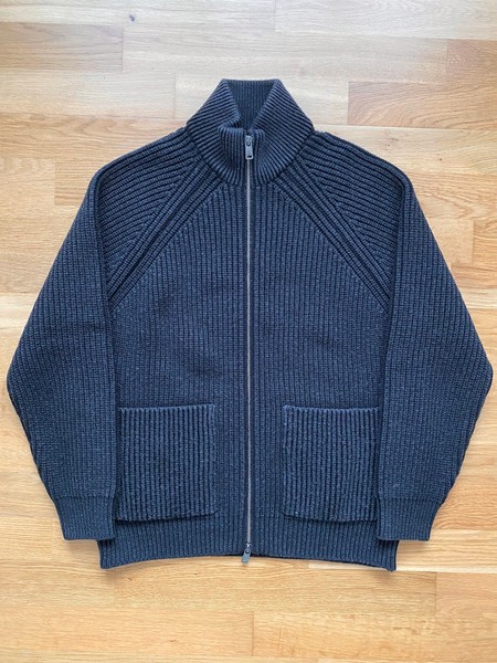 Circolo 1901 Grobstrickpullover mit durchgehendem Reißverschluss für Fahrer Größe Small