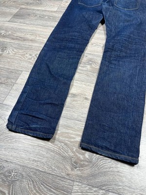 Acne Studios Max Dark Blue Washed Denim Jeans W33L32 Slim Men Made