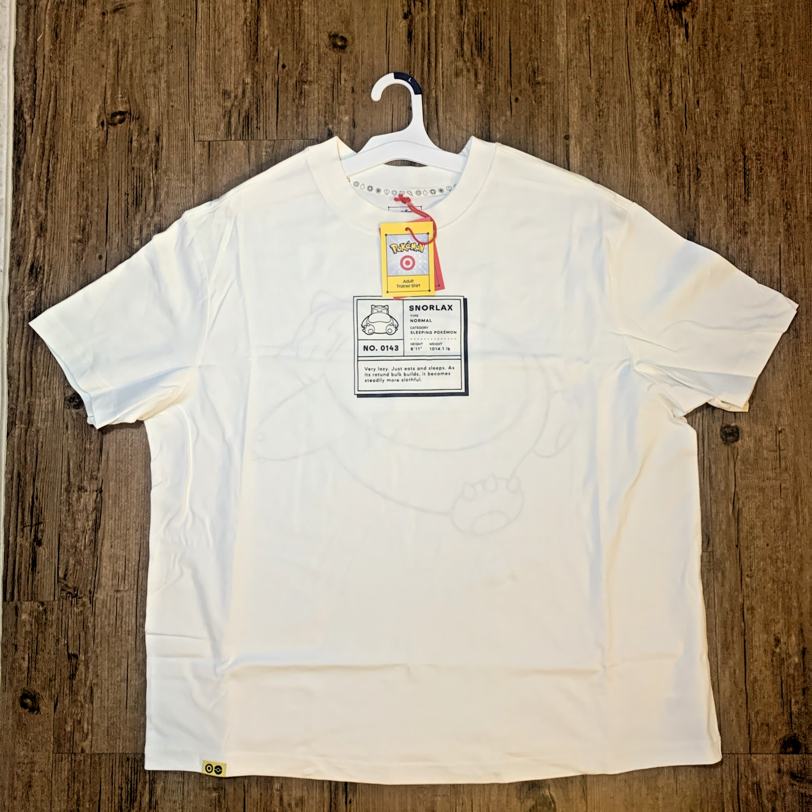 Target Pokemon Collection Pokemon Target Collab Snorlax Print Short Sleeve Crewneck T-Shirt Size ...