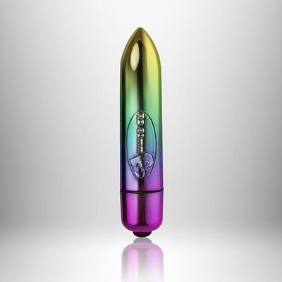 Rocks-Off - 7 Speeds RO-80mm Colored Bullet - Rainbow Vibrator