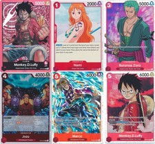 Red Luffy Deck - Nami - Roronoa Zoro - Marco - Luffy - One Piece - NM