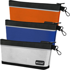 3PK Tool Pouches with Zipper, Waterproof 1680D Oxford Small Tool Bag  Wear ...