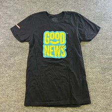Good News Cannabis Together Graphic T-Shirt Black XS Made in USA Cotton Tee